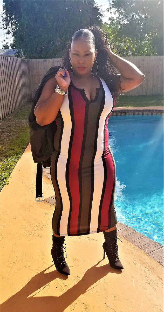 Comfy Stripe Mini Dress – Touch By Grace Boutique
