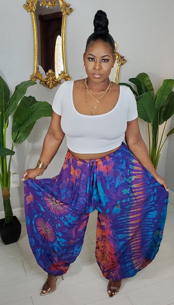 Tye-Dye Harem Pants 