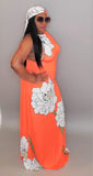 Orange Blossom Maxi Dress