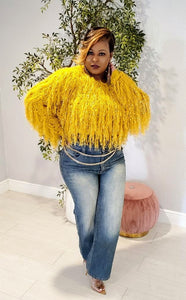 Mustard "Shaggy" Sweater