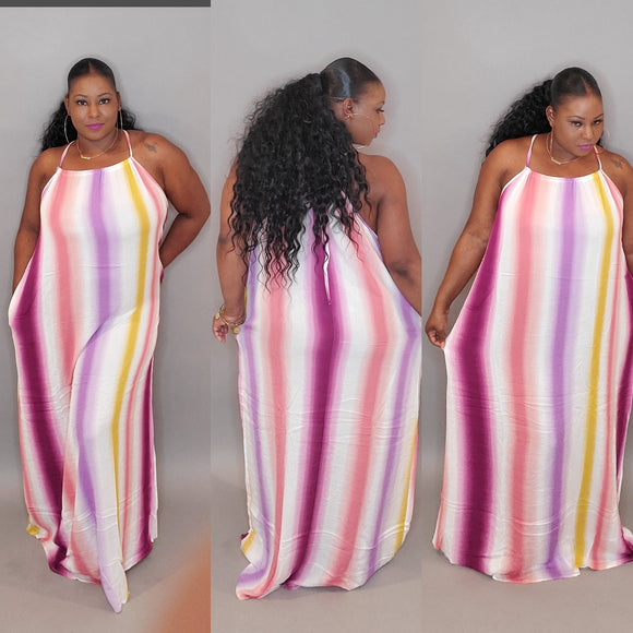 Rainbow Maxi Dress