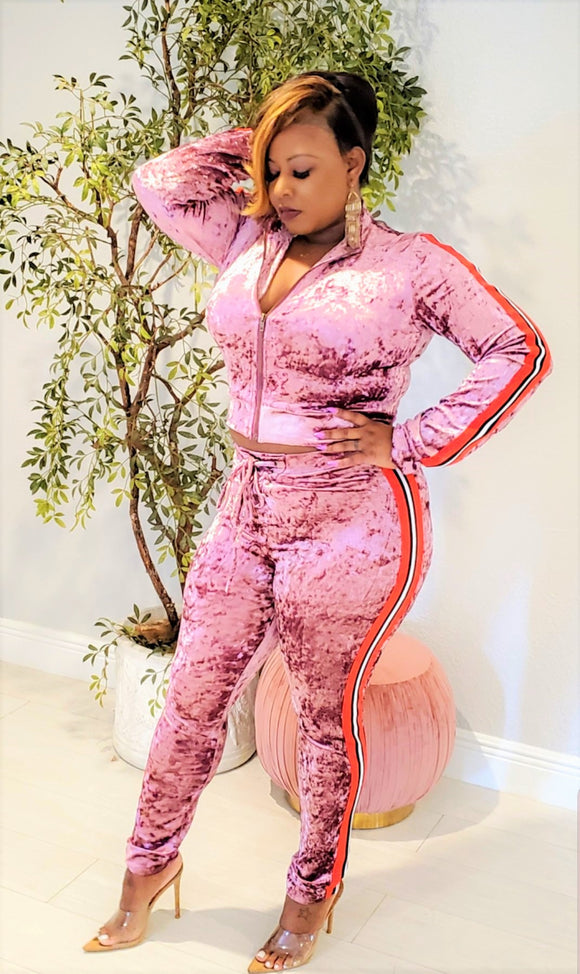 Sassy Pink Sweatsuit